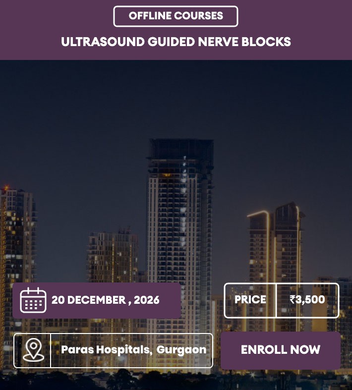 Ultrasound Guided Nerve Blocks Course