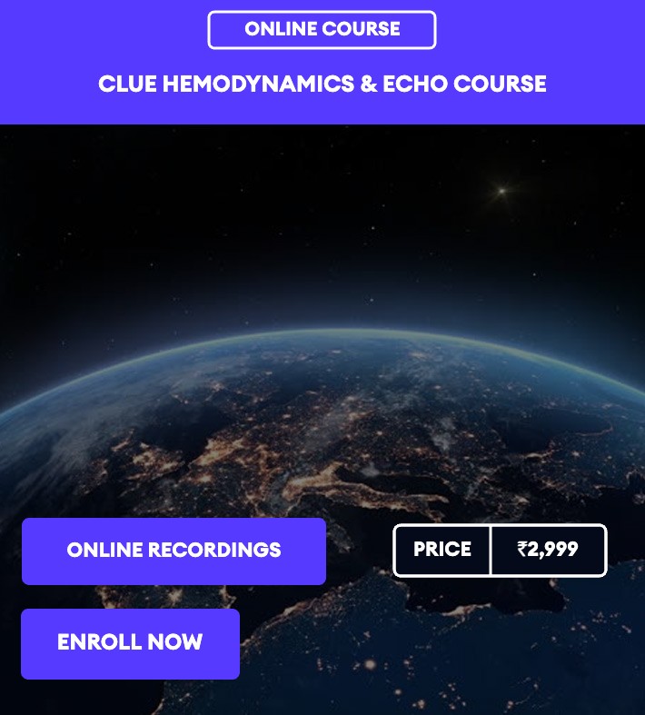 CLUE Hemodynamics & ECHO Course - Online Recordings